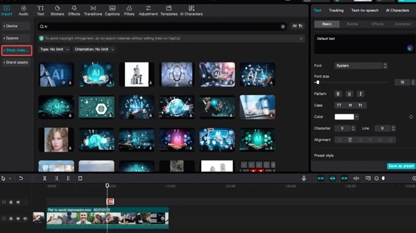 capcut ai features to edit videos free