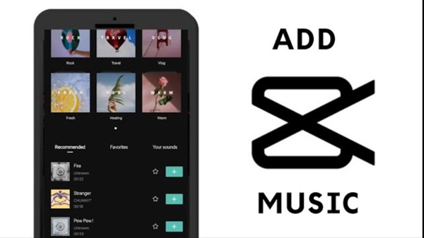 add music to video in capcut mobile